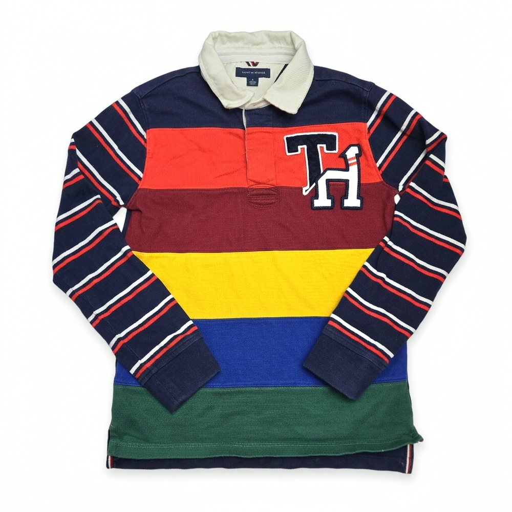 Tommy Hilfiger Kids Patch Logo Rugby Shirt M (8/10)